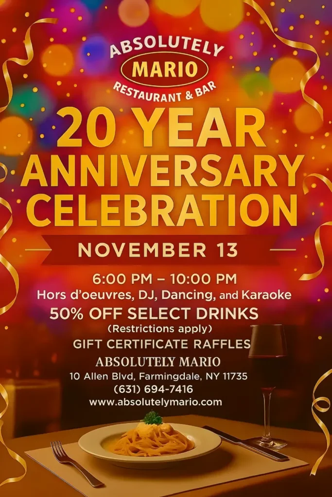 Italian restaurants Farmingdale 2 Italian restaurants Farmingdale NY 20year